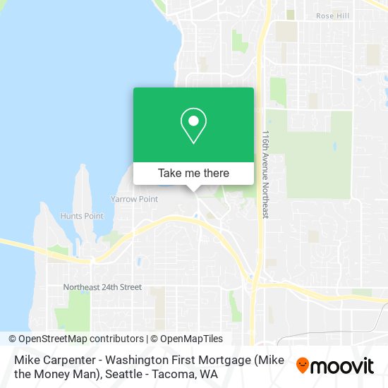 Mike Carpenter - Washington First Mortgage (Mike the Money Man) map