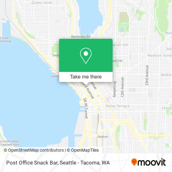 Mapa de Post Office Snack Bar