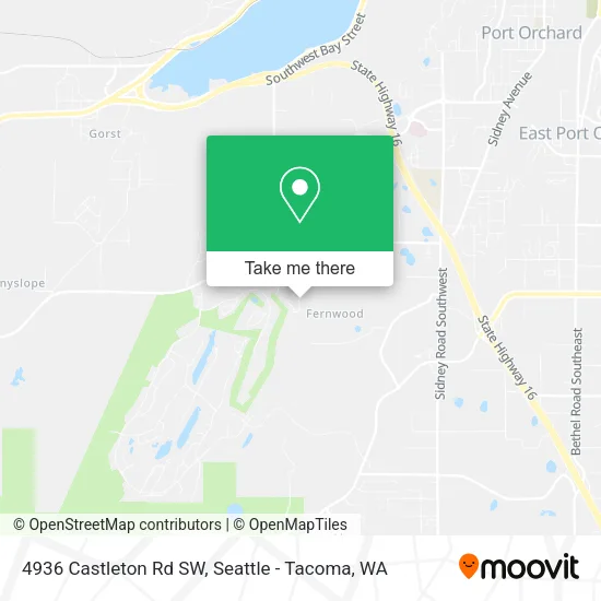 4936 Castleton Rd SW map