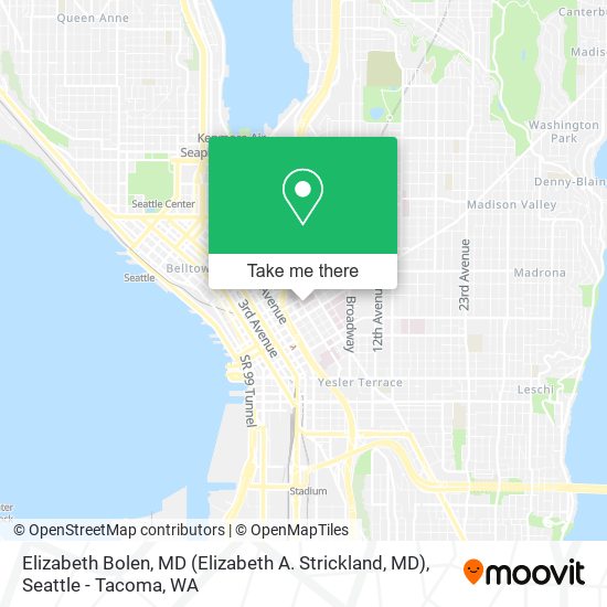 Elizabeth Bolen, MD (Elizabeth A. Strickland, MD) map