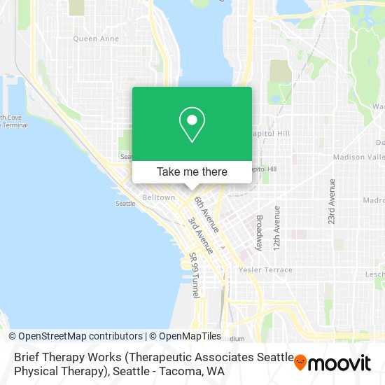 Mapa de Brief Therapy Works (Therapeutic Associates Seattle Physical Therapy)
