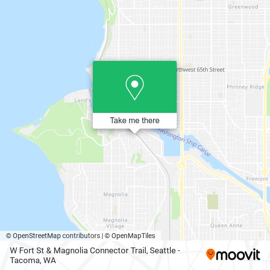 W Fort St & Magnolia Connector Trail map