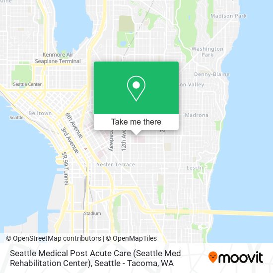 Mapa de Seattle Medical Post Acute Care (Seattle Med Rehabilitation Center)