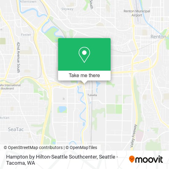 Mapa de Hampton by Hilton-Seattle Southcenter