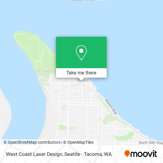 West Coast Laser Design map