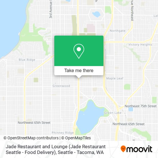 Mapa de Jade Restaurant and Lounge (Jade Restaurant Seattle - Food Delivery)