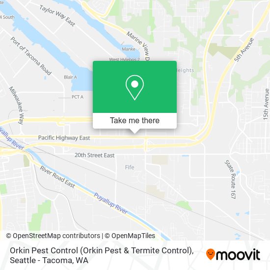 Orkin Pest Control map