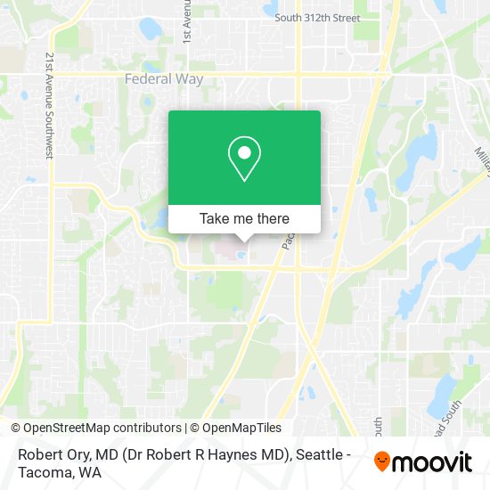 Robert Ory, MD (Dr Robert R Haynes MD) map