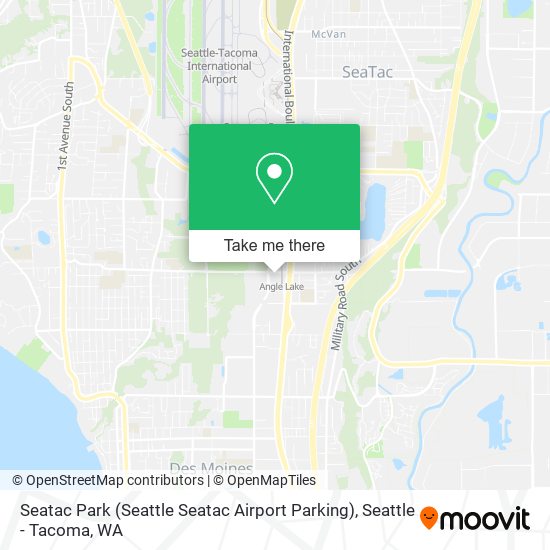 Mapa de Seatac Park (Seattle Seatac Airport Parking)