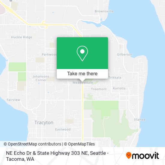 NE Echo Dr & State Highway 303 NE map