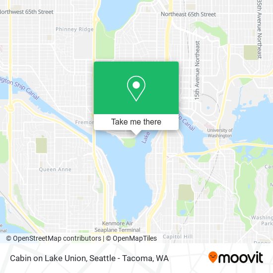 Cabin on Lake Union map