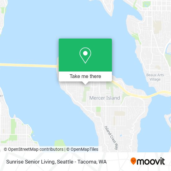 Sunrise Senior Living map