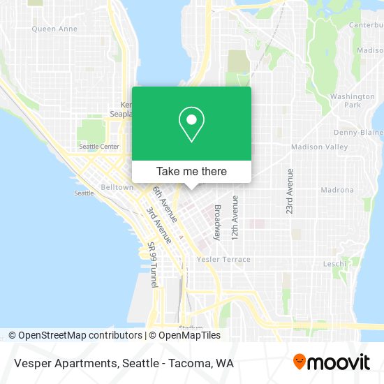 Vesper Apartments map