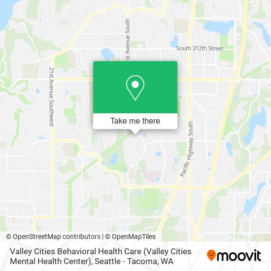 Mapa de Valley Cities Behavioral Health Care (Valley Cities Mental Health Center)