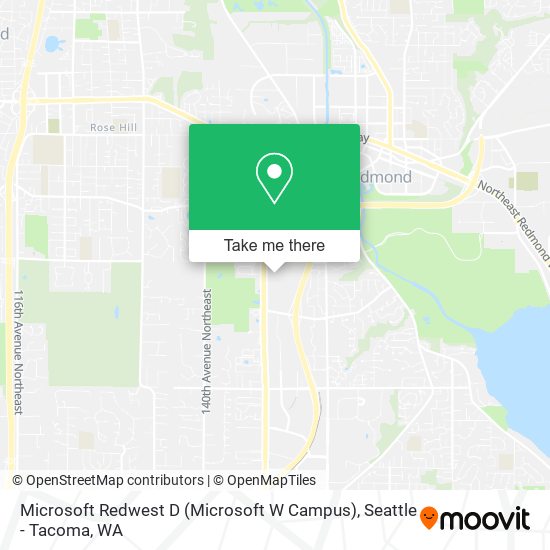 Microsoft Redwest D (Microsoft W Campus) map