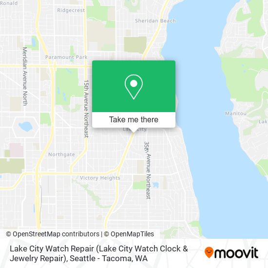 Lake City Watch Repair (Lake City Watch Clock & Jewelry Repair) map