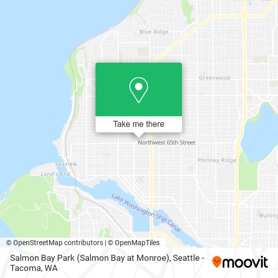 Mapa de Salmon Bay Park (Salmon Bay at Monroe)