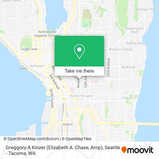 Greggory A Kinzer (Elizabeth A. Chase, Arnp) map