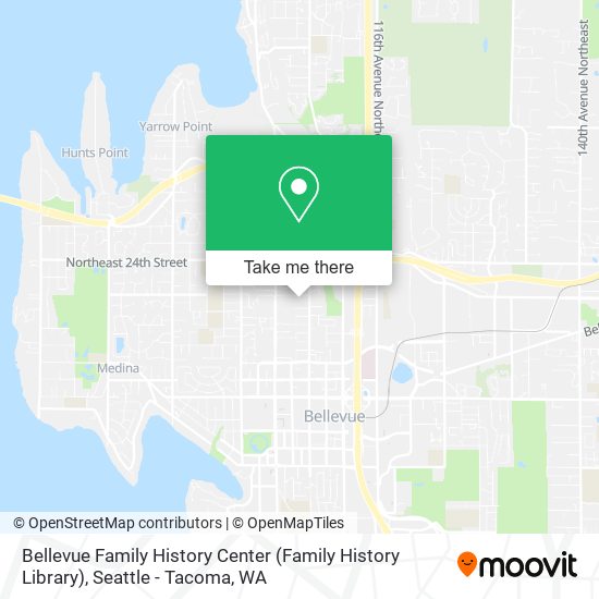 Mapa de Bellevue Family History Center (Family History Library)