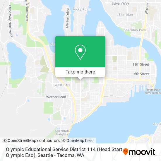Olympic Educational Service District 114 (Head Start Olympic Esd) map