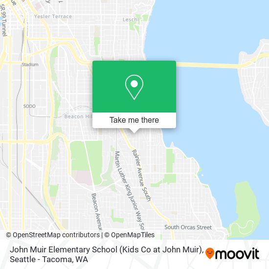 Mapa de John Muir Elementary School (Kids Co at John Muir)