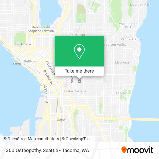 Mapa de 360 Osteopathy