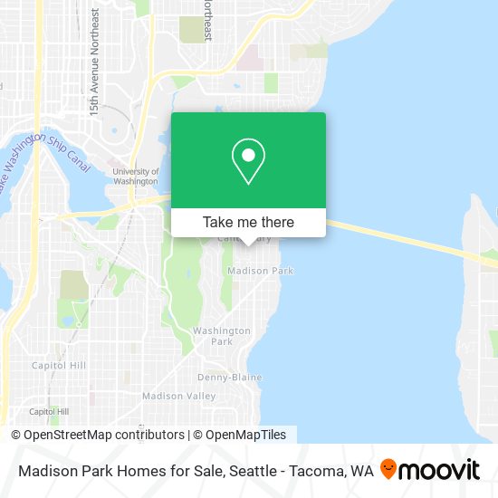 Madison Park Homes for Sale map