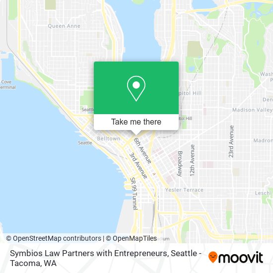 Mapa de Symbios Law Partners with Entrepreneurs