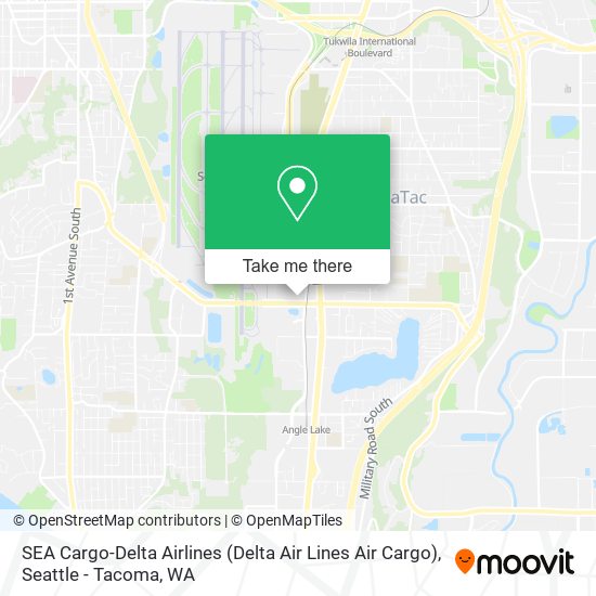 SEA Cargo-Delta Airlines (Delta Air Lines Air Cargo) map