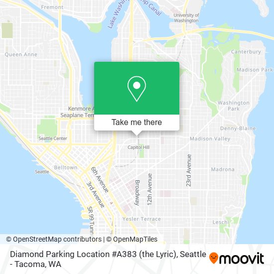 Diamond Parking Location #A383 (the Lyric) map