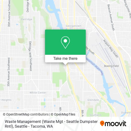 Mapa de Waste Management (Waste Mgt - Seattle Dumpster Rntl)