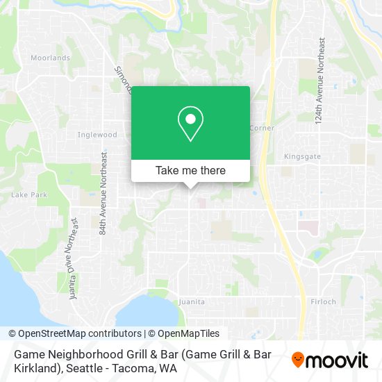Game Neighborhood Grill & Bar map
