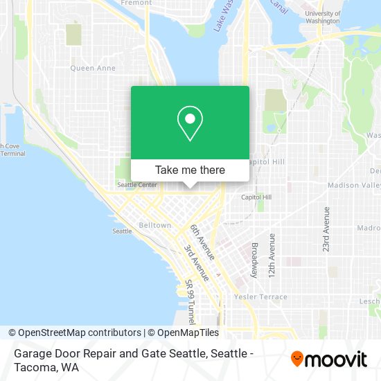 Mapa de Garage Door Repair and Gate Seattle