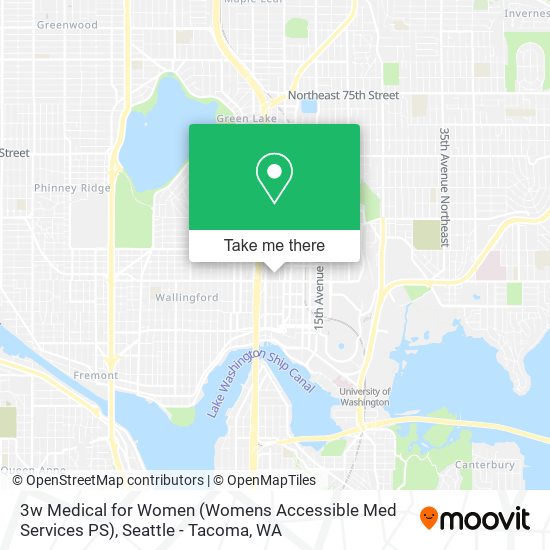 Mapa de 3w Medical for Women (Womens Accessible Med Services PS)