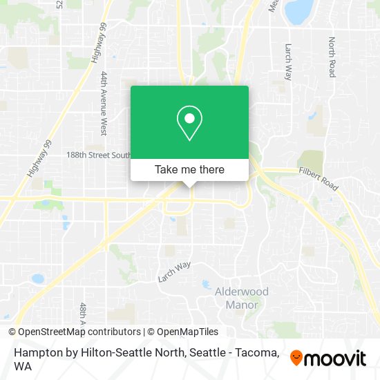 Hampton by Hilton-Seattle North map