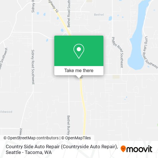 Country Side Auto Repair (Countryside Auto Repair) map