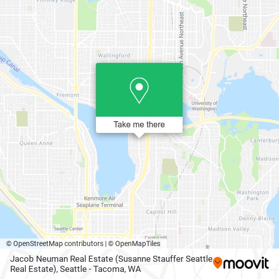 Mapa de Jacob Neuman Real Estate (Susanne Stauffer Seattle Real Estate)