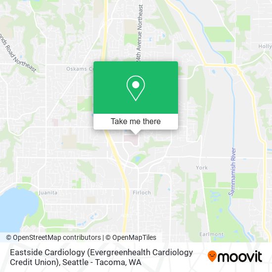 Mapa de Eastside Cardiology (Evergreenhealth Cardiology Credit Union)