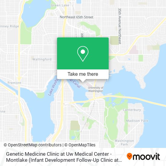 Mapa de Genetic Medicine Clinic at Uw Medical Center - Montlake