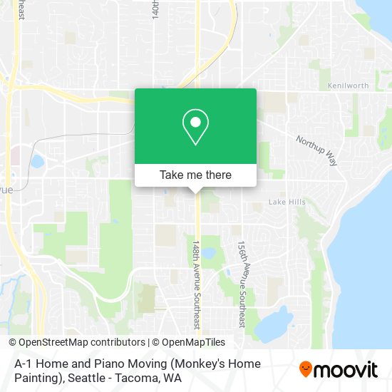 A-1 Home and Piano Moving (Monkey's Home Painting) map