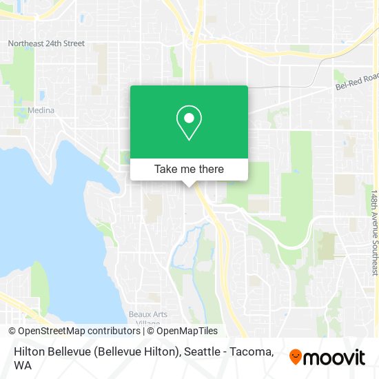 Mapa de Hilton Bellevue