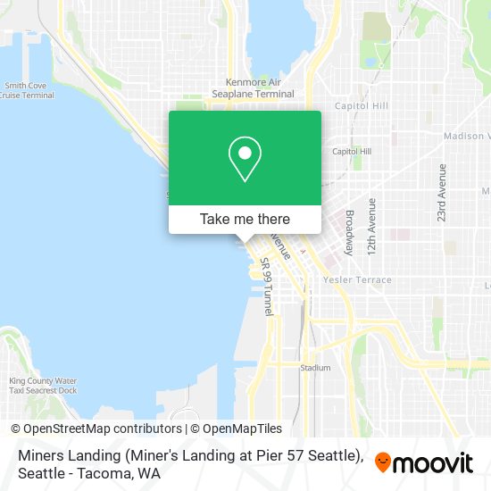 Miners Landing (Miner's Landing at Pier 57 Seattle) map