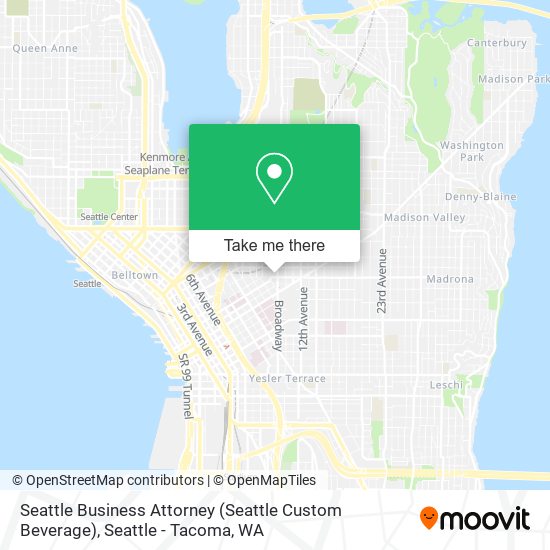 Mapa de Seattle Business Attorney (Seattle Custom Beverage)