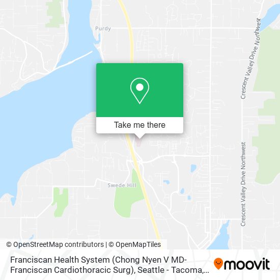 Mapa de Franciscan Health System (Chong Nyen V MD-Franciscan Cardiothoracic Surg)