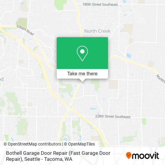 Mapa de Bothell Garage Door Repair
