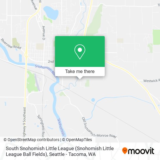 Mapa de South Snohomish Little League (Snohomish Little League Ball Fields)