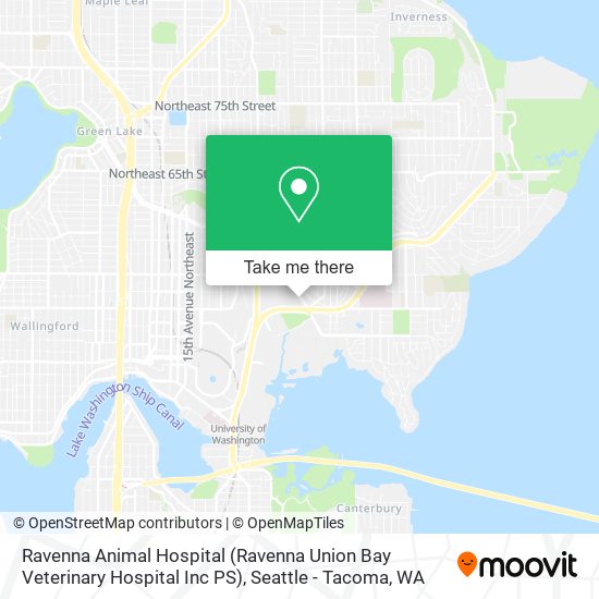 Ravenna Animal Hospital (Ravenna Union Bay Veterinary Hospital Inc PS) map