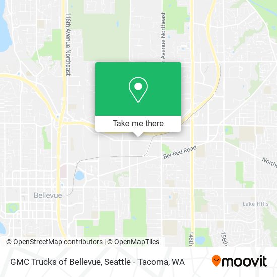 Mapa de GMC Trucks of Bellevue
