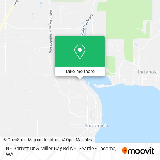 NE Barrett Dr & Miller Bay Rd NE map