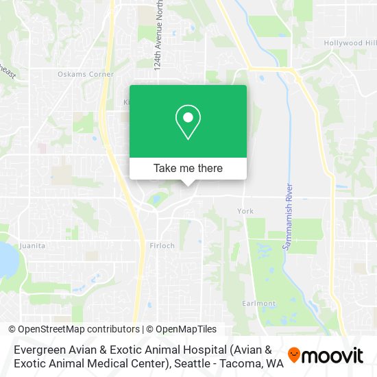 Mapa de Evergreen Avian & Exotic Animal Hospital (Avian & Exotic Animal Medical Center)
